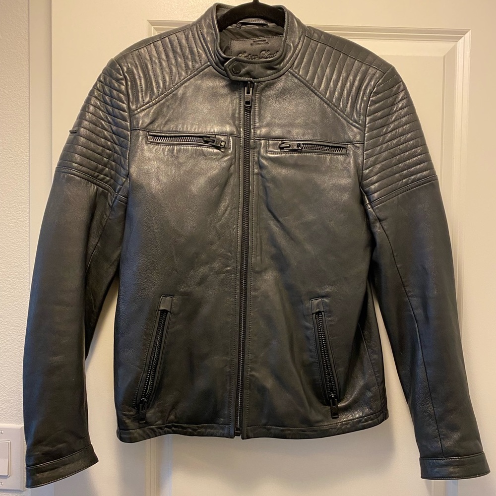 Men’s superdry leather jacket